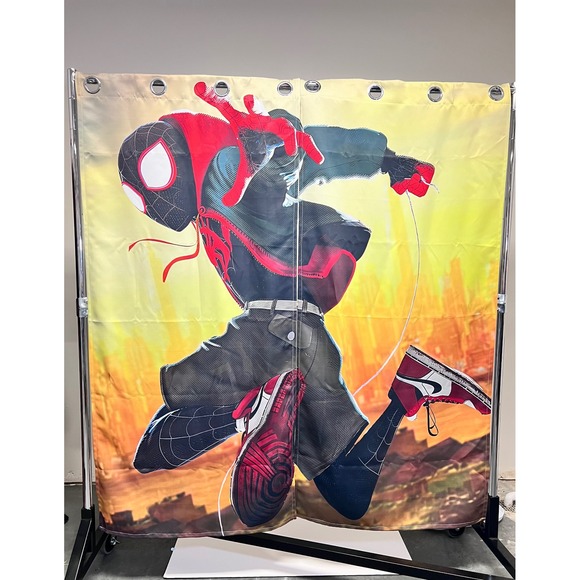 1Set/2pcs Teen Boys Spider-Man Curtains for Room/Bedroom‎ - Picture 1 of 3